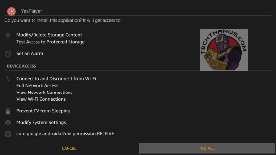 Yesplayer on Firestick