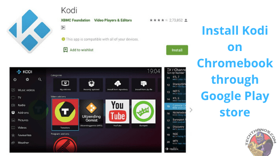 Install Kodi for Chromebook 