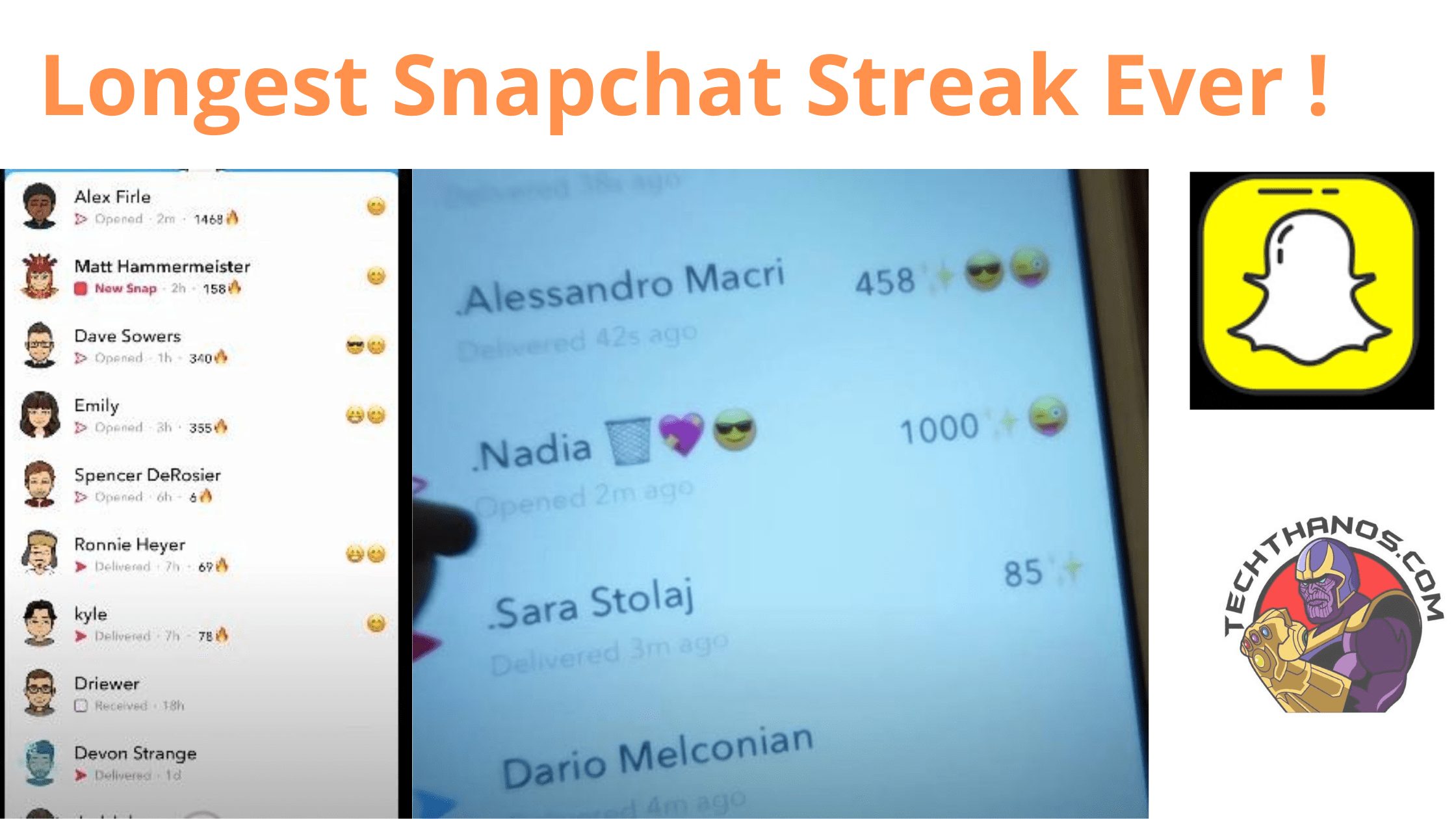Most Insane Longest Snapchat Streak Ever till Now! |2022| - Tech Thanos