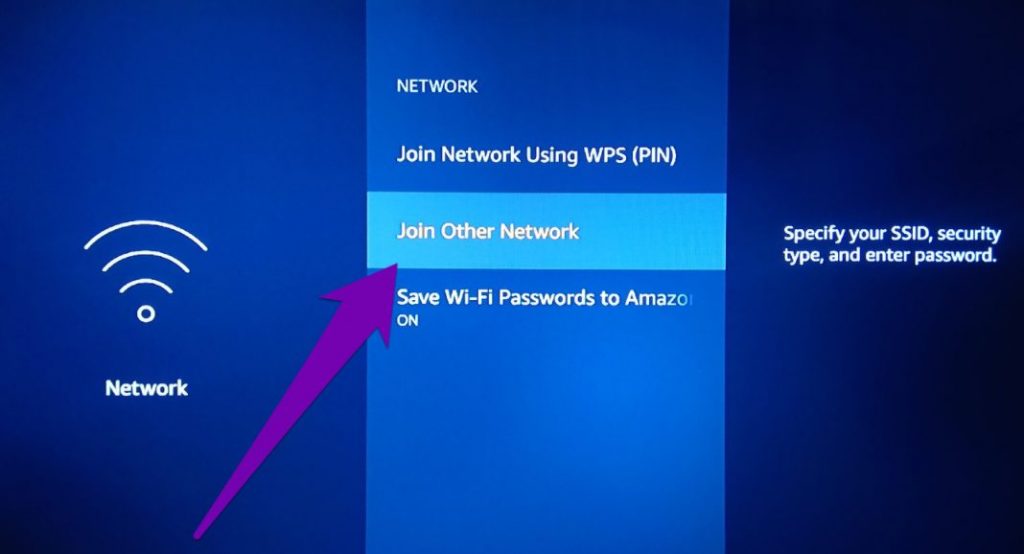 Change wifi on Firestick