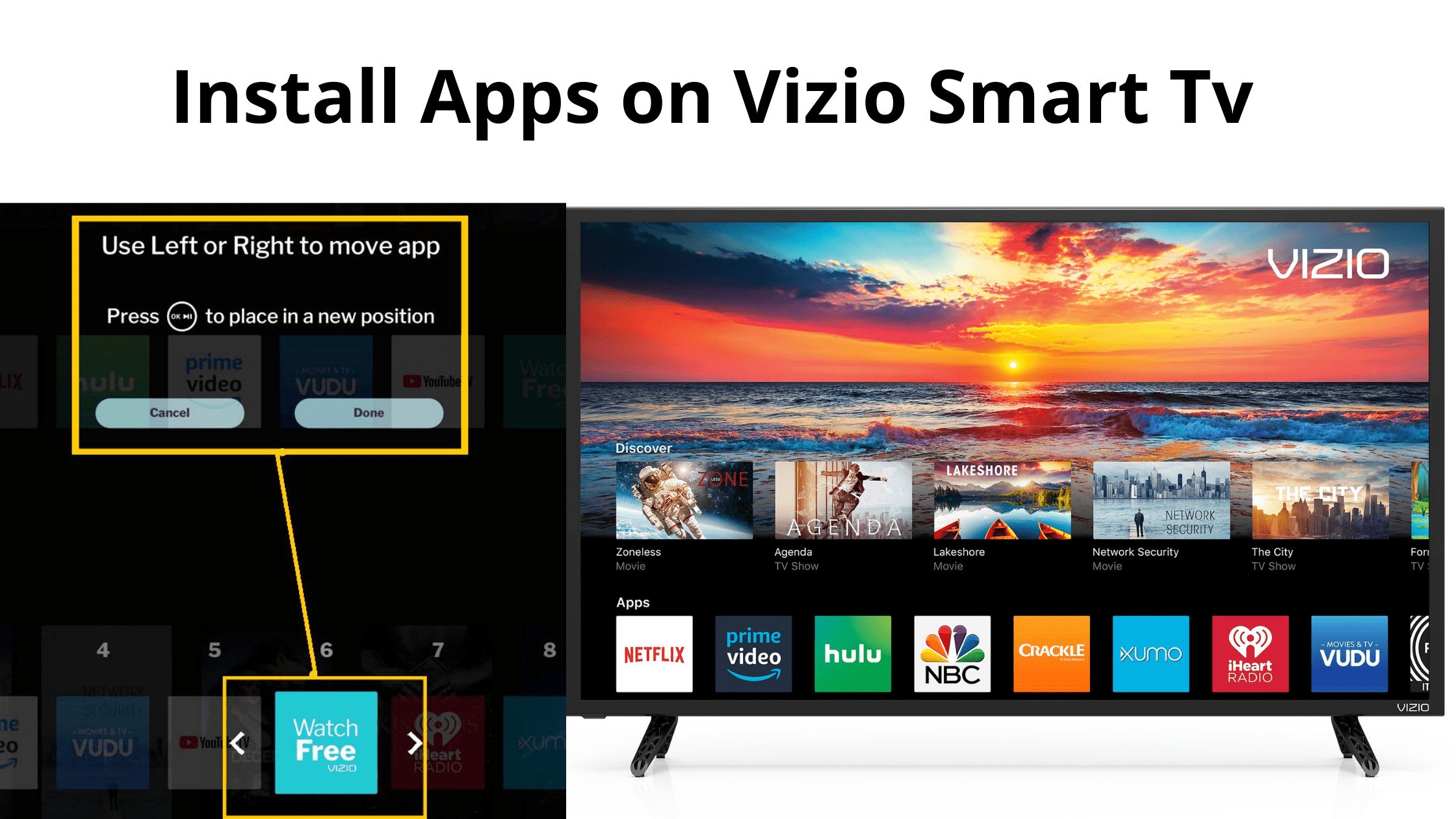 Instal Aplikasi di Vizio Smart Tv