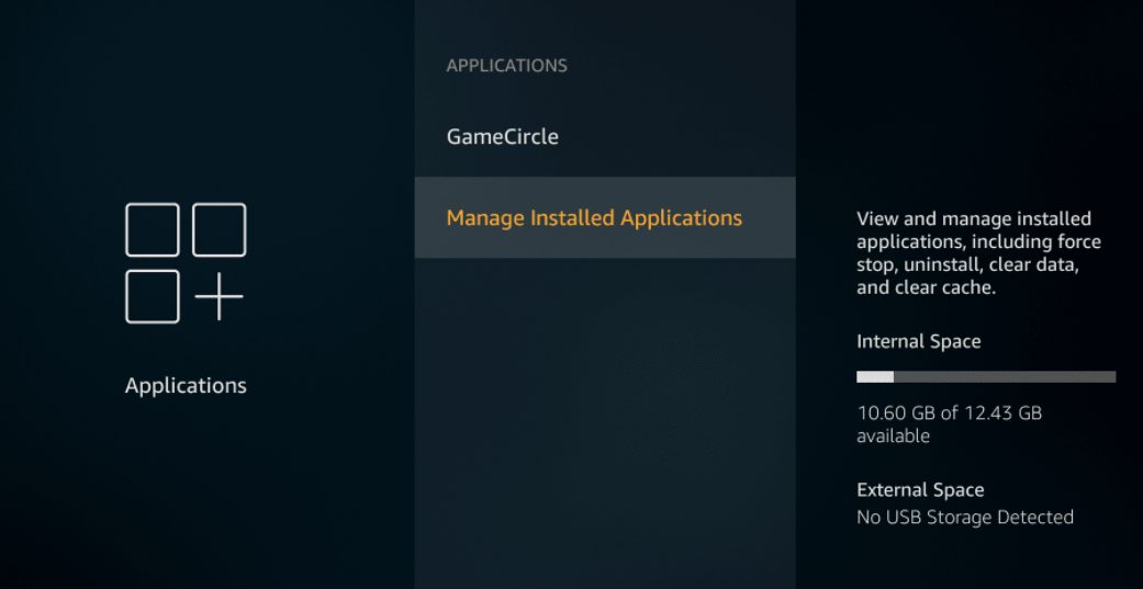 clear cache on FireStick