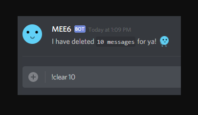 How to delete chat on discord
