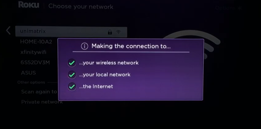 wireless connection
