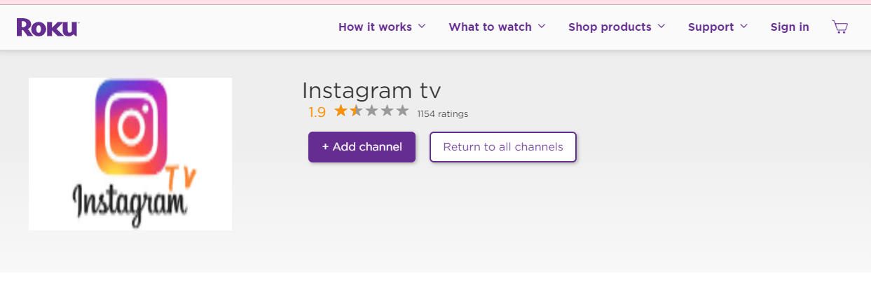 Instagram on Roku