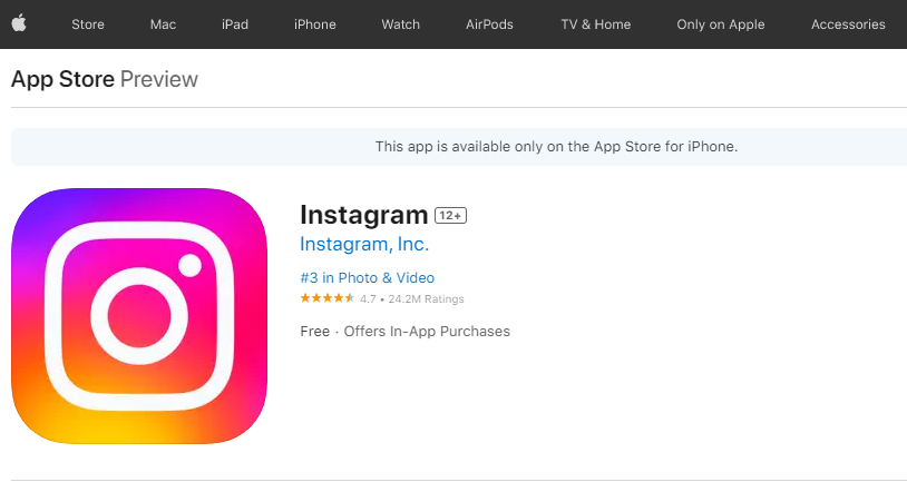 Instagram on Roku