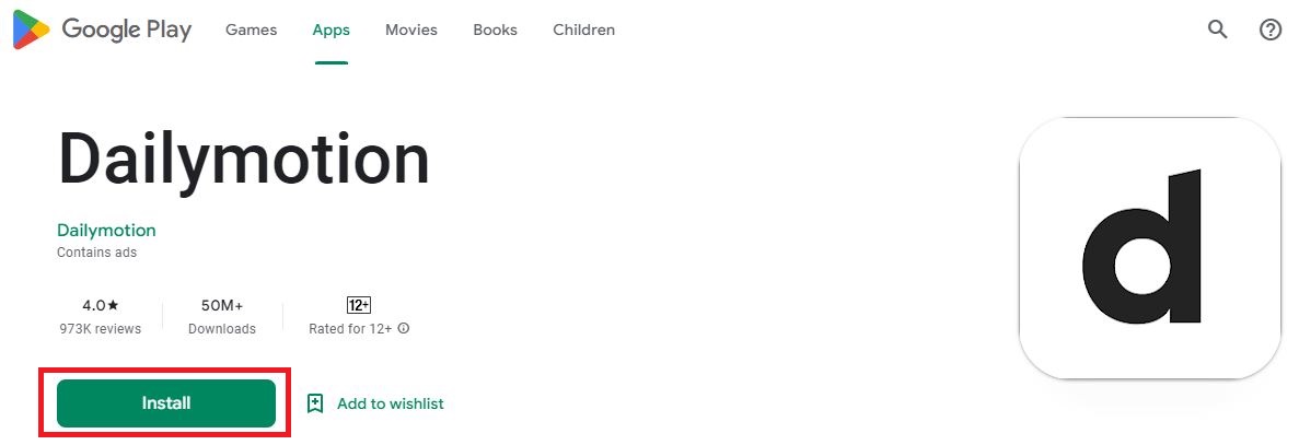 Dailymotion on Google Play Store