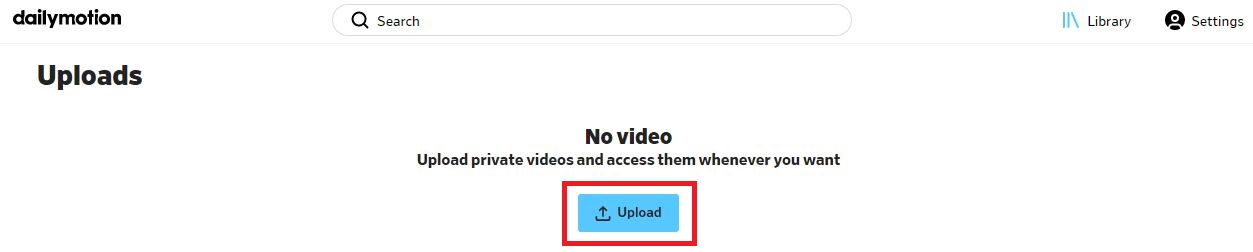 Upload Videos on Dailymotion
