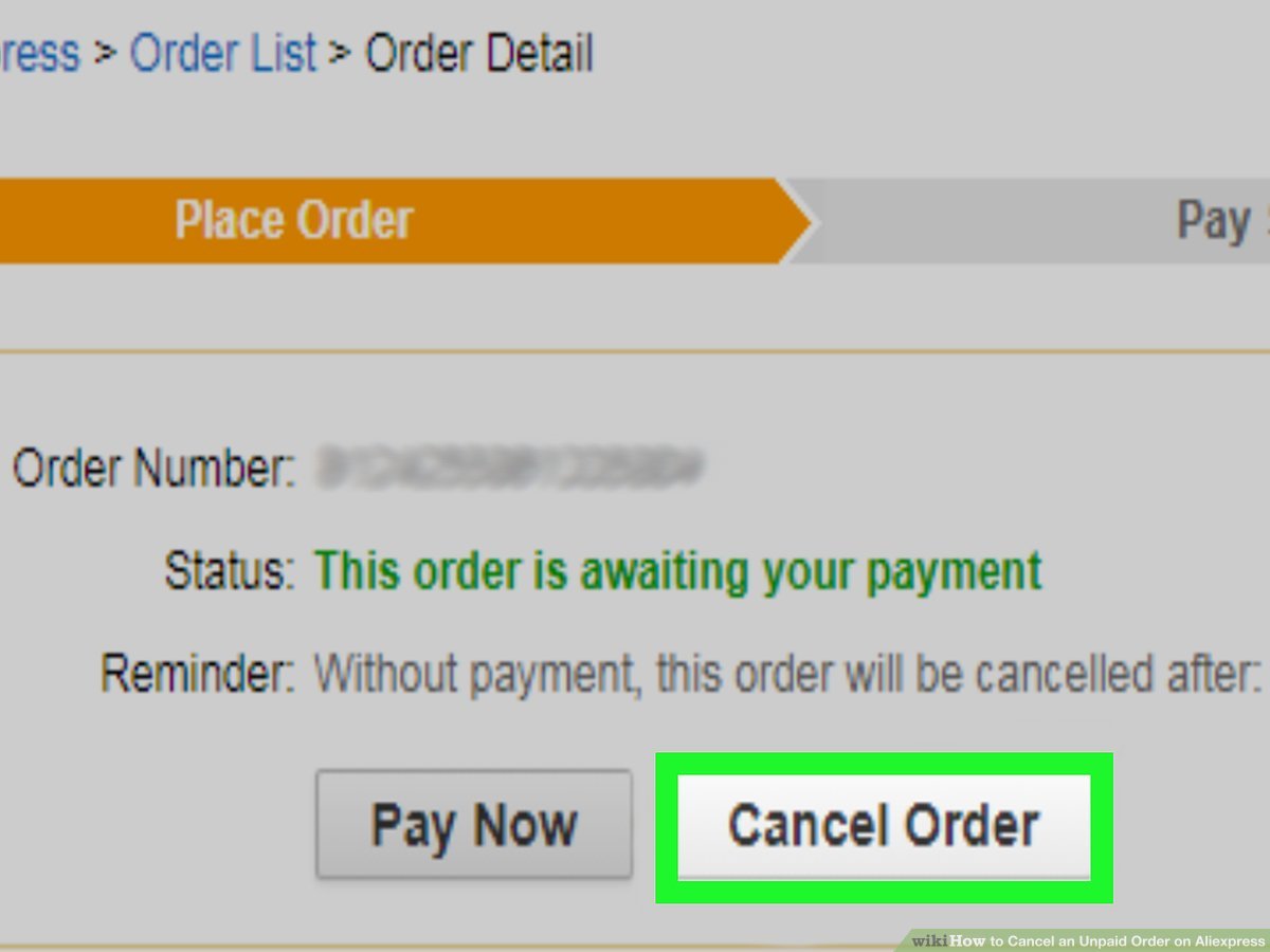 cancel order through mobilker number