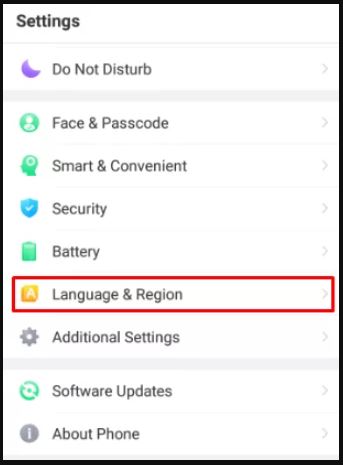 Android settings