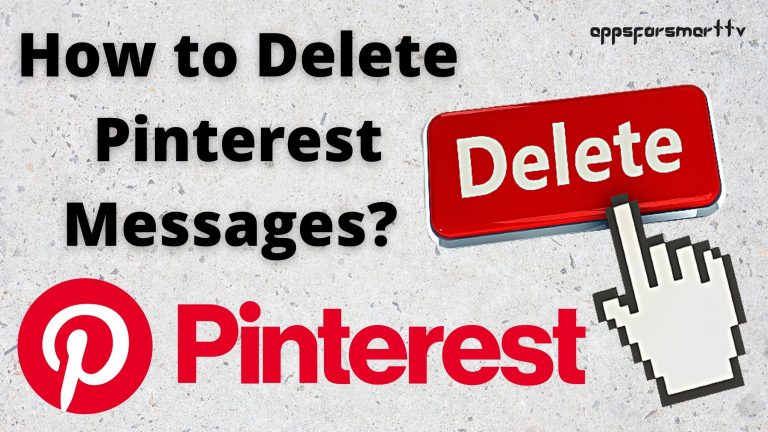 How to Delete Pinterest Messages