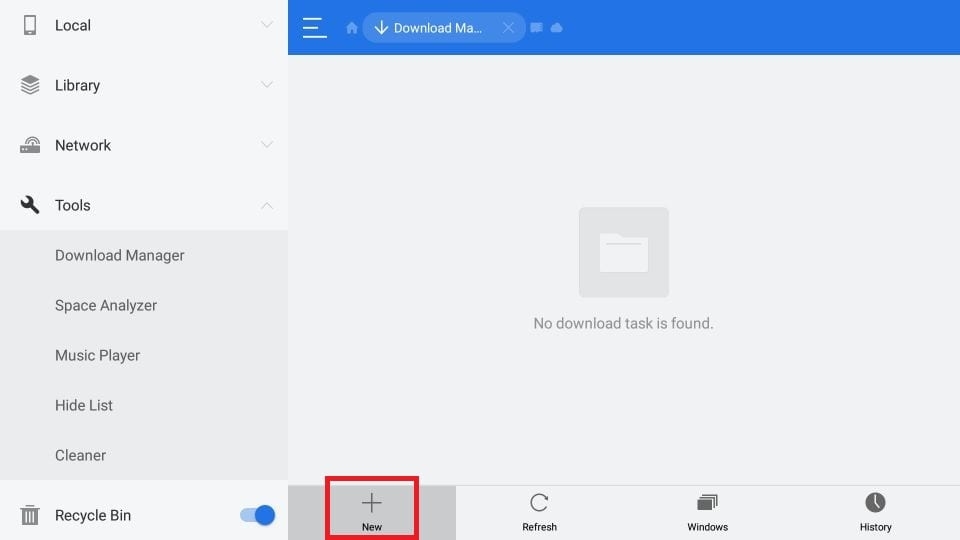 es add button