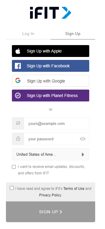 ifit account login