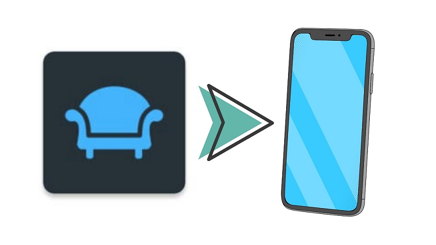 sofa TV on Smartphone