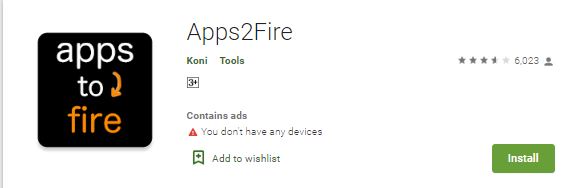 Apps2Fire on Google Play Store