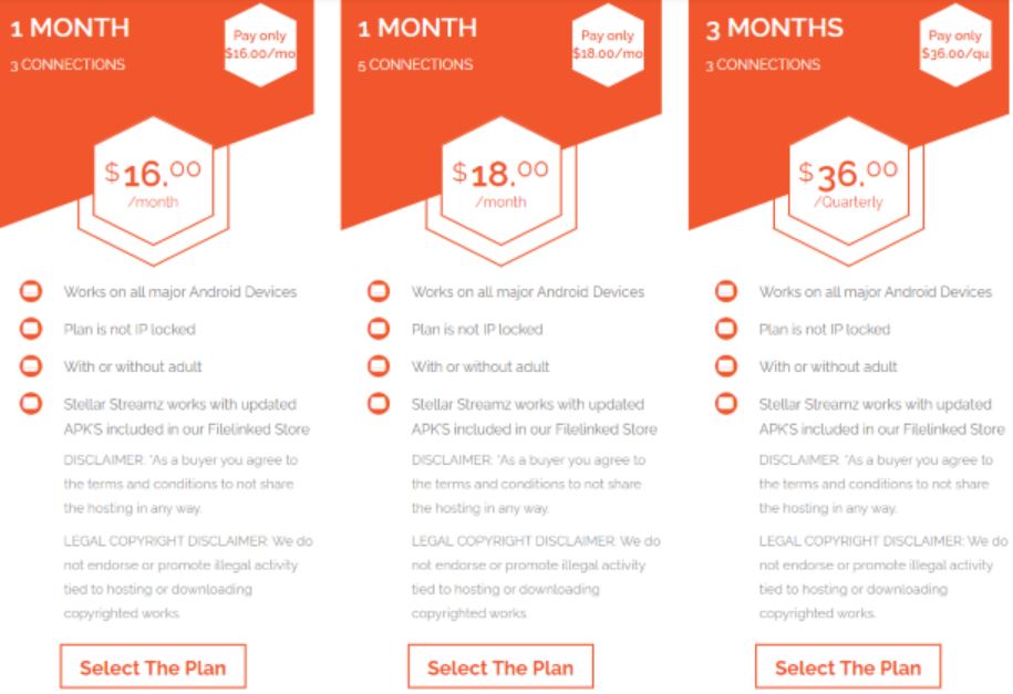 IPTVStellar Streamz IPTV Subscripiton 1