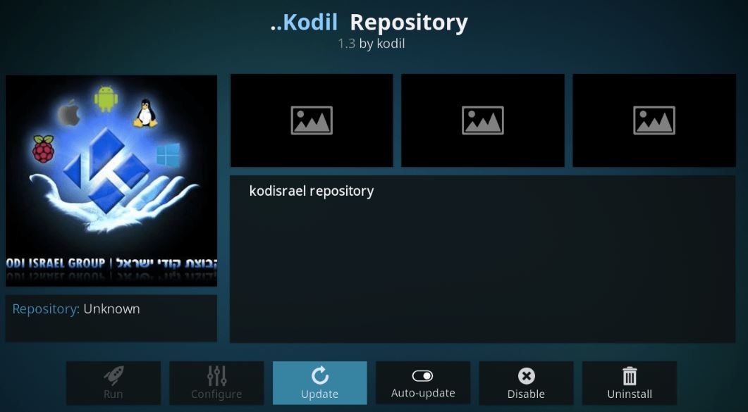 Kodil Repo on FireStick Kodi app