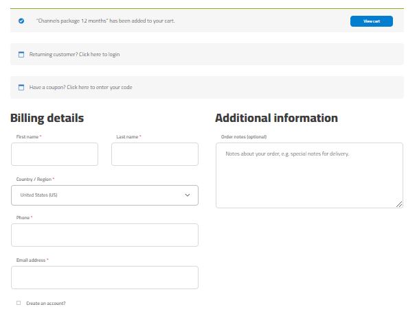 nasa billing details