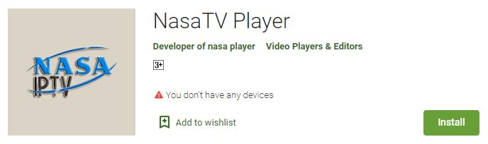 nasa iptv google play store
