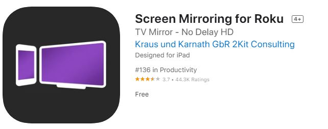 screen mirroring for roku