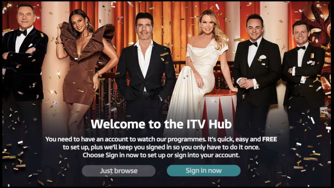 itv sign in now