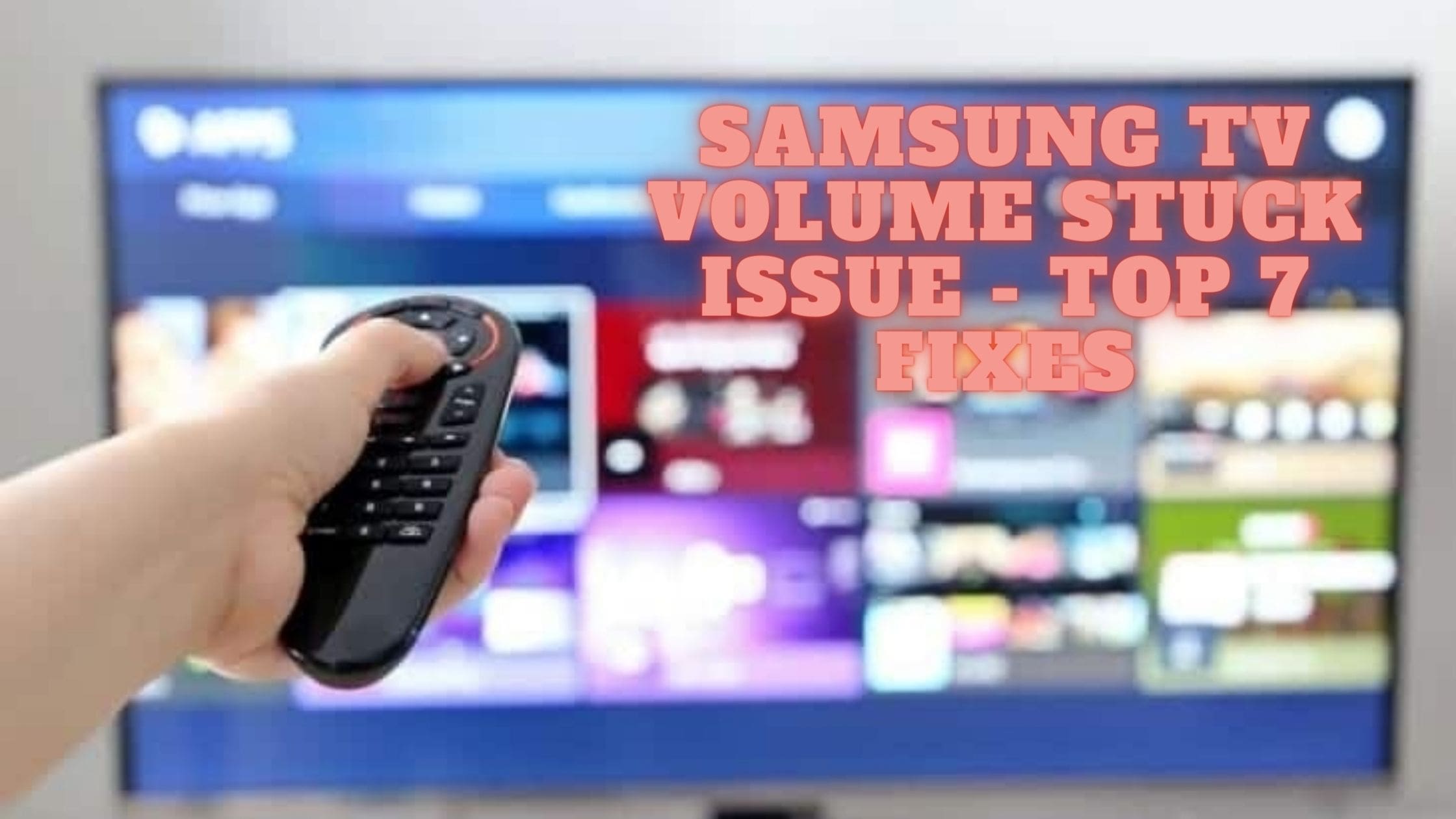 samsung tv volume stuck