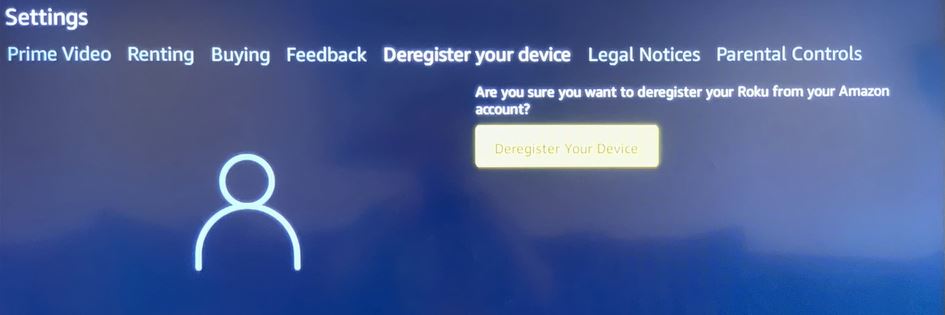 deregister your device next step