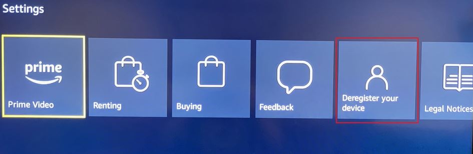 deregister your device