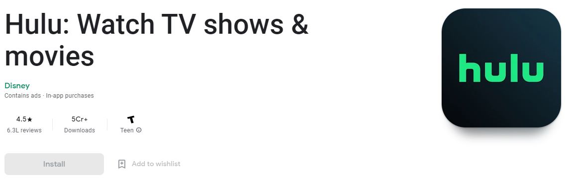 hulu from play store