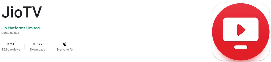 jio tv on google play store