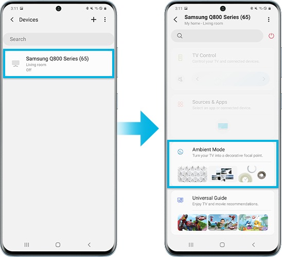 samrtthings ambient mode