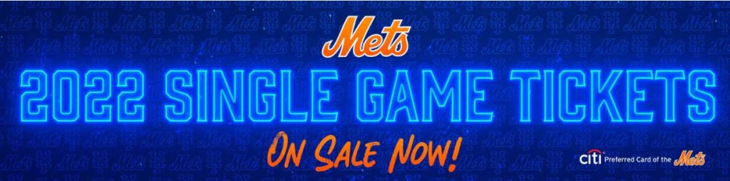 Mets Game Ticket on MLB