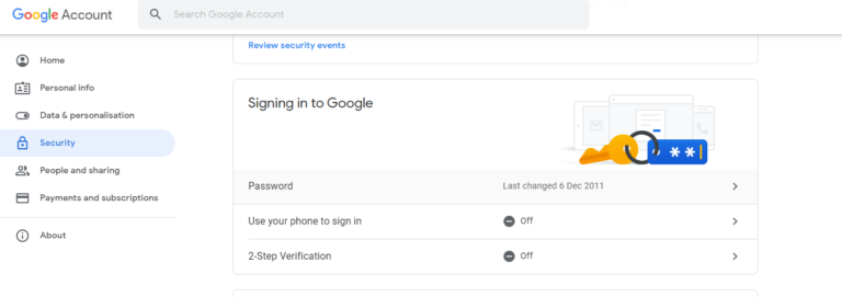 Security on Google