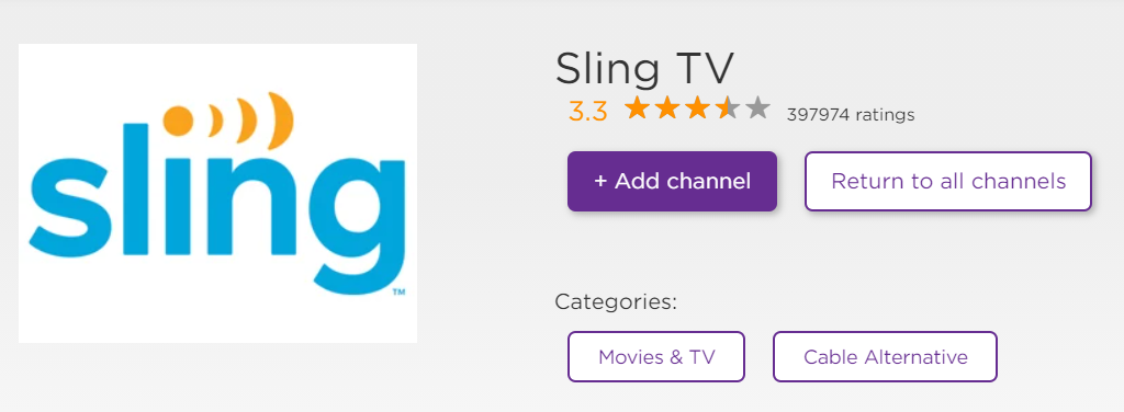 Sling TV on Roku