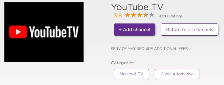 YouTube TV on Roku