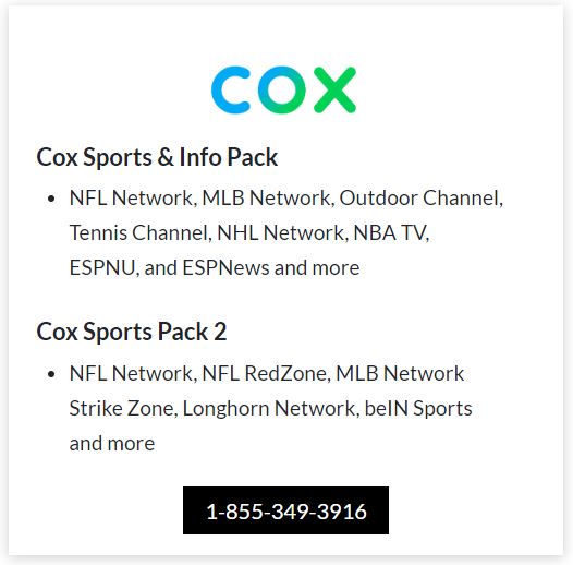 cox sports packages