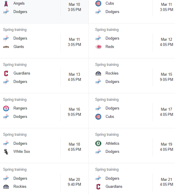 dodgers game schedule 2023 2