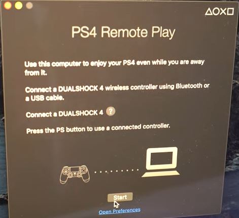 Click Start to watch Zeus Network on PS4