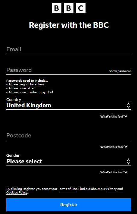 Ente Details on BBC iPlayer app