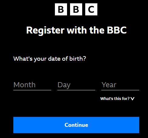 Fix Date of Birth on BBC iPlayer