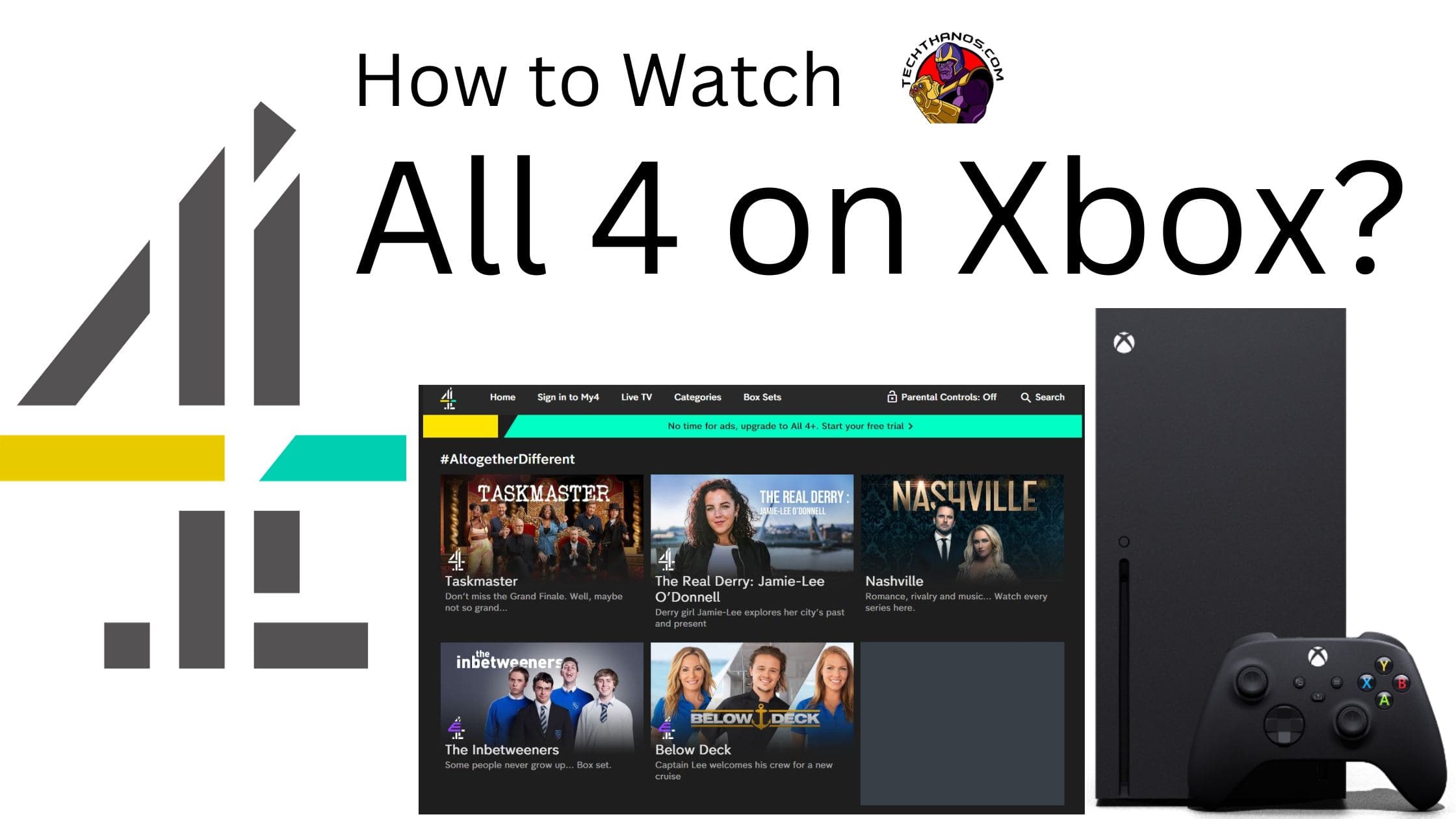 How to Watch All 4 on Xbox 3
