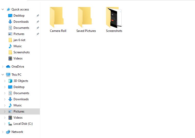 Select Pictures on File Manager