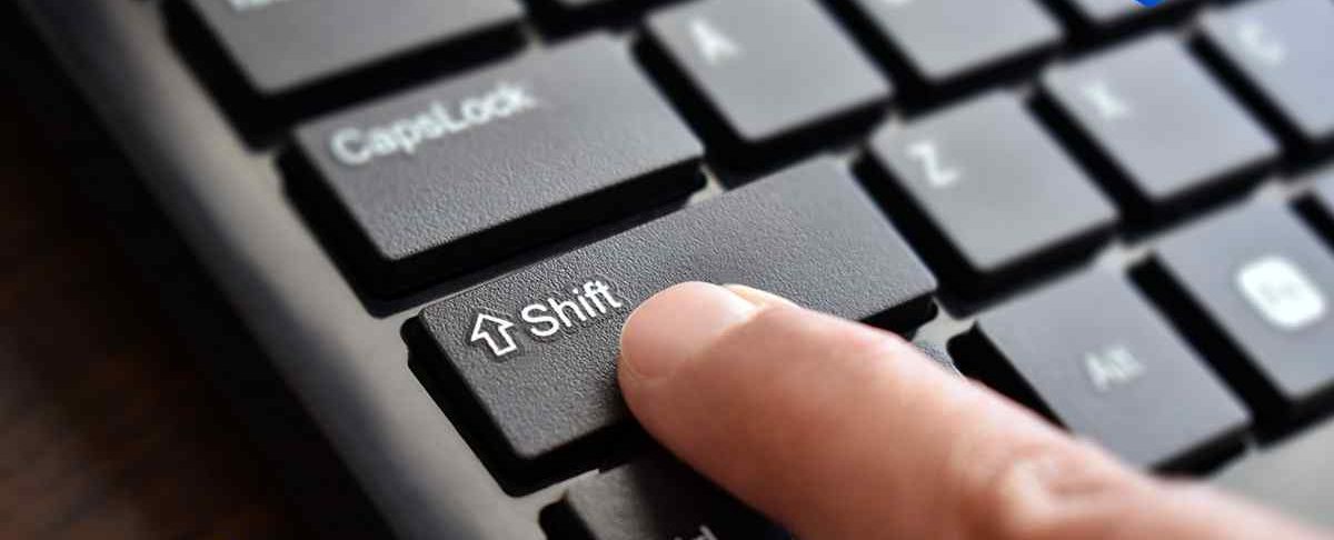 Shift Icon on Acer Laptop