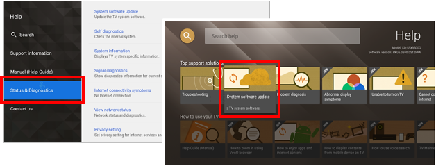 System Software Update Notification