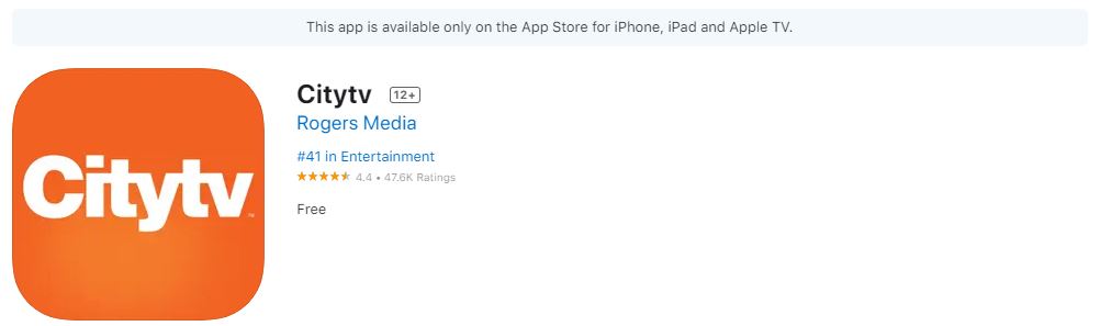 city tv on apple tv