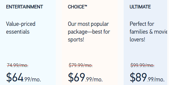 directv packages