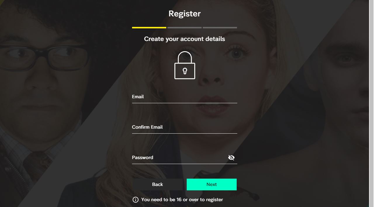 register on All 4 app