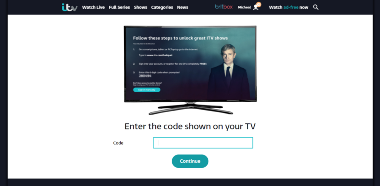ITV Hub on Samsung Smart TV