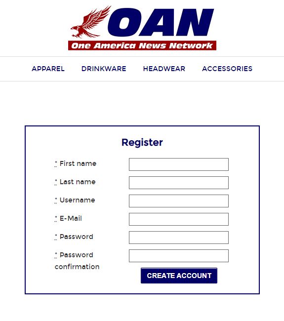 OAN Register form