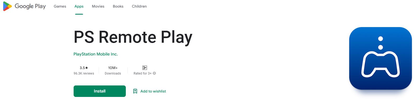 PS Remote Play on Google Play Store